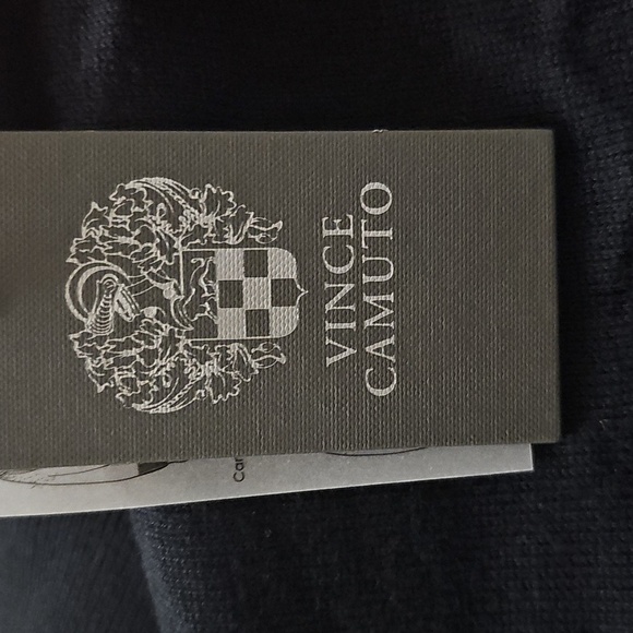 Vince Camuto Womens Embellished Sweater Rich Black Small - Picture 4 of 4